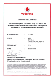 Even the Vodafone confirmed quality and reliability of Quectel M95 GSM module