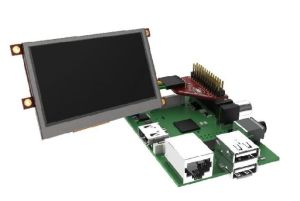 Gain the intelligent display module suitable also for use with Raspberry Pi