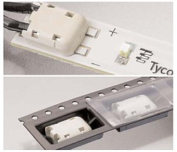 Connect the LED panels without soldering – with TE connectors