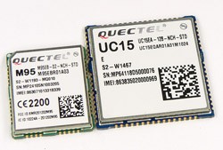 Durch die Module Quectel UC15 und M95EB erhalten Sie die Funktionen Dual SIM, eCall, HSDPA und weitere