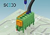 PCB connector with new SKEDD direct plug-in technology