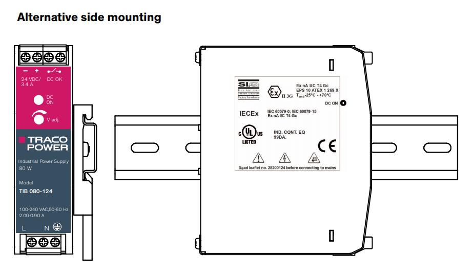 Robust and reliable AC/DC converters for DIN rail from TRACO POWER