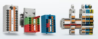 Connection-ready distribution blocks with push-in connection Connection-ready distribution blocks with push-in connection