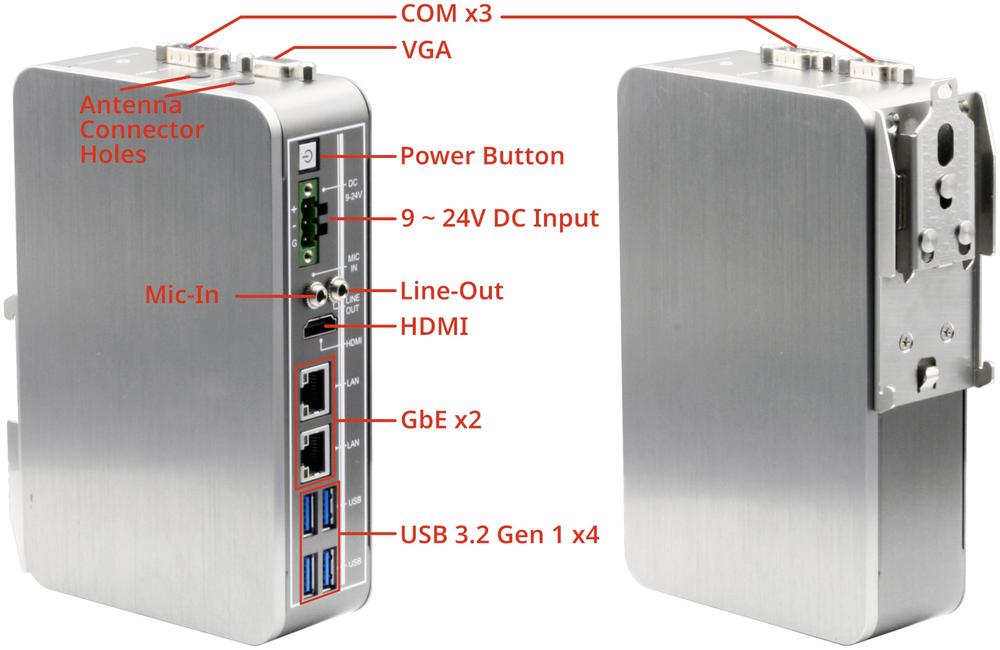 PC încorporat compact pentru șine DIN