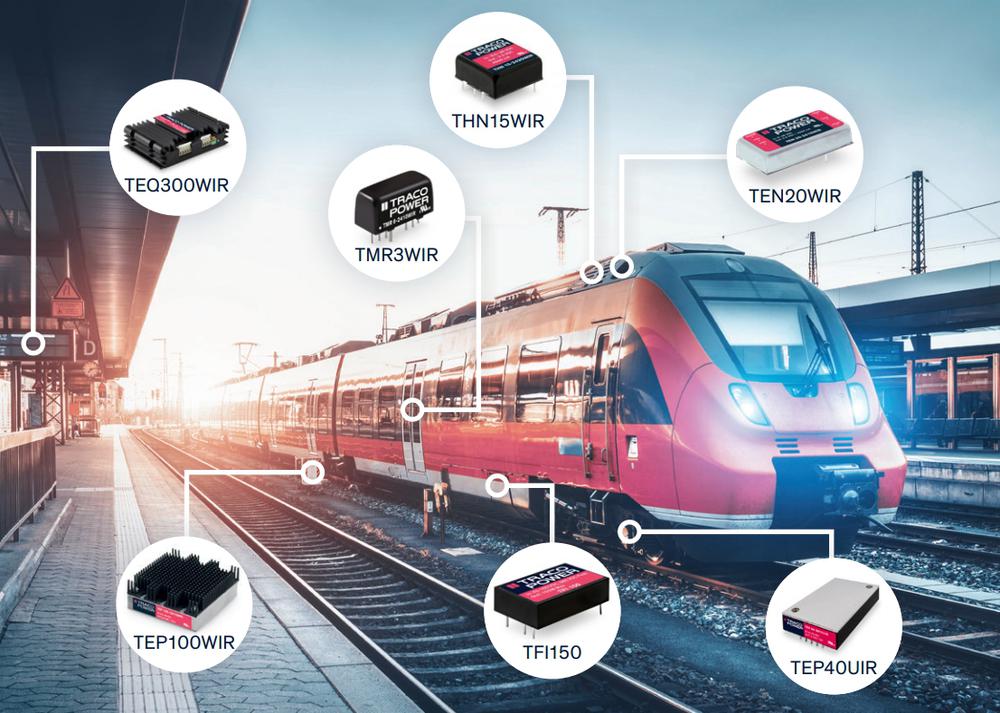 Robuste Stromversorgungslösungen für Anwendungen im Schienenverkehr