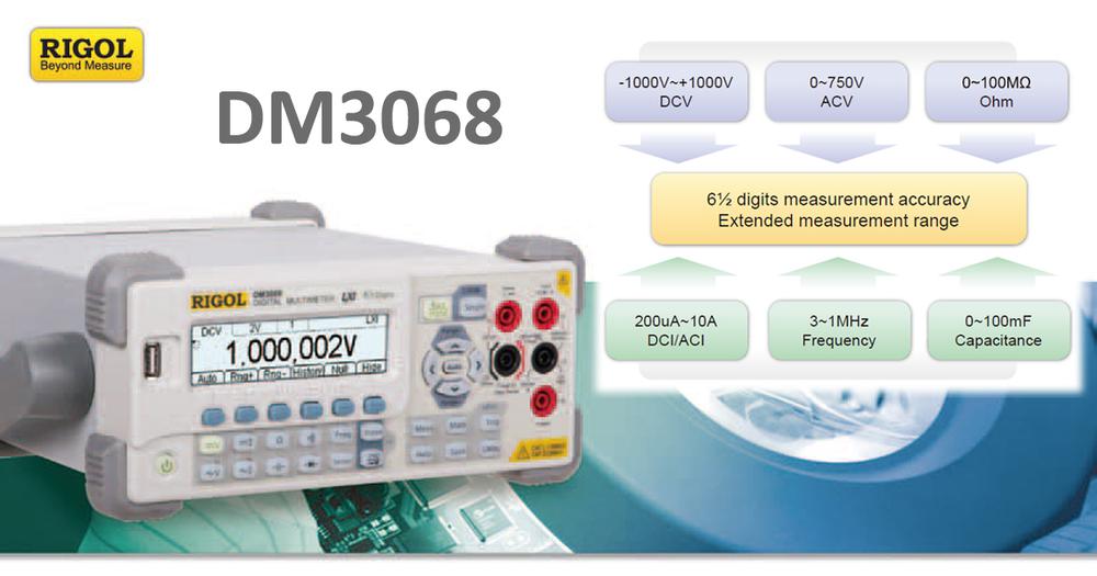 Multimeter Rigol DM 3068 – 6½ miestny pomocník nielen v školských laboratóriách
