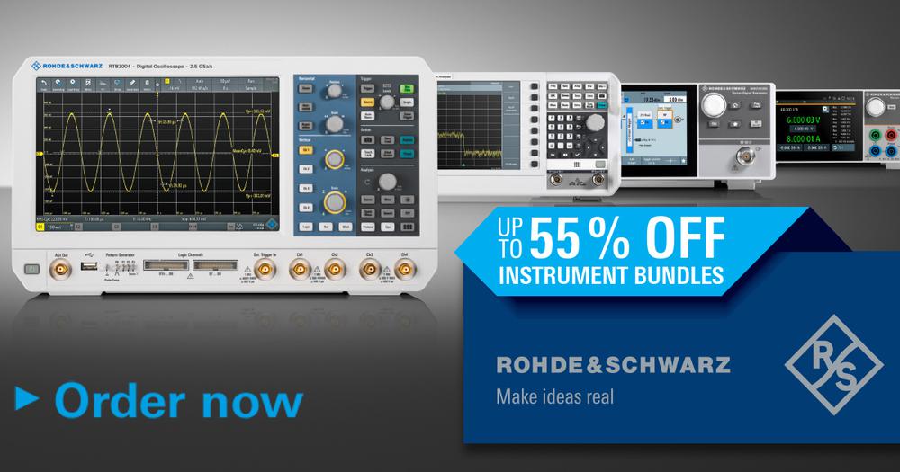 Rohde&Schwarz laboratory devices with a discount of up to 55%
