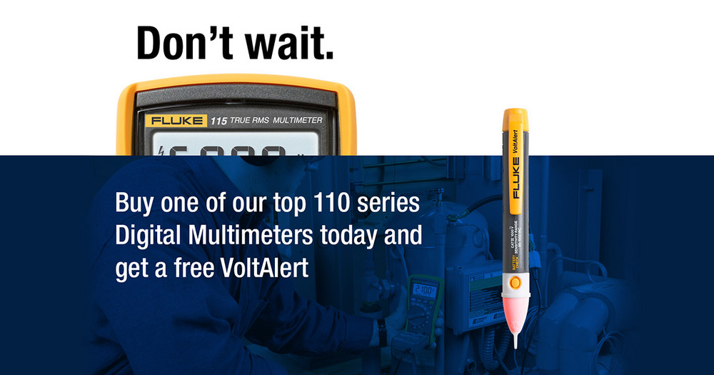 Buy a Fluke digital multimeter and get a FREE tester
