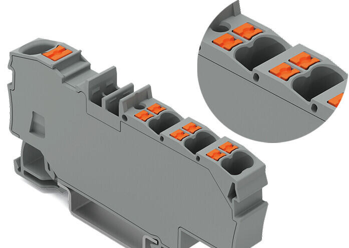 Wago 2006-803x. Compact distribution terminals with six outputs