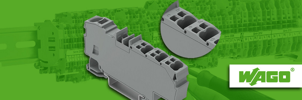 Wago 2006-803x. Compact distribution terminals with six outputs