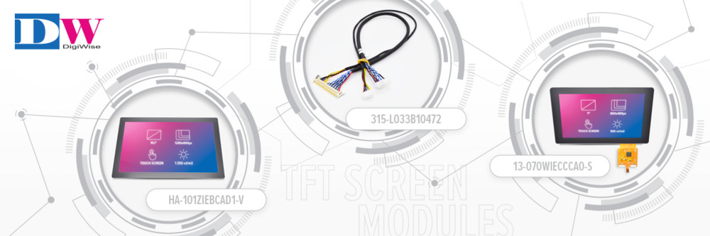 Testez les modules TFT Plug and Play DigiWise avec l’interface HDMI ou LVDS !