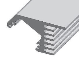 Reliable and aesthetic cooling for high power LEDs and LED strips