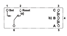 Polarized latching relay Fujitsu with a minimal power consumption 